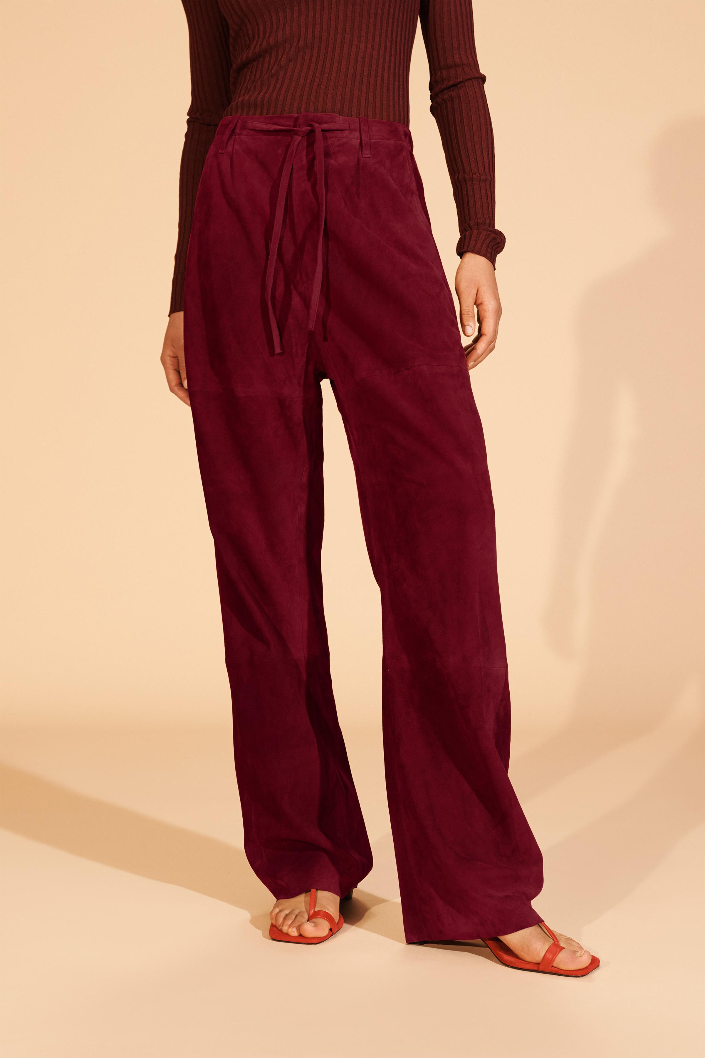 +81 369　TB Pant M wine red Victorious Men's Basic Casual Slim Fit Stretch Chino Pants