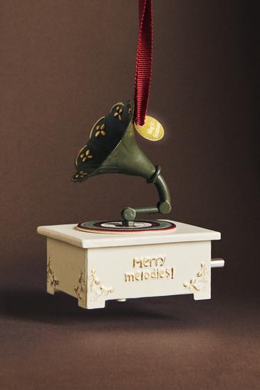 DÉCORATION SAPIN GRAMOPHONE NOËL - Blanc cassé de Zara