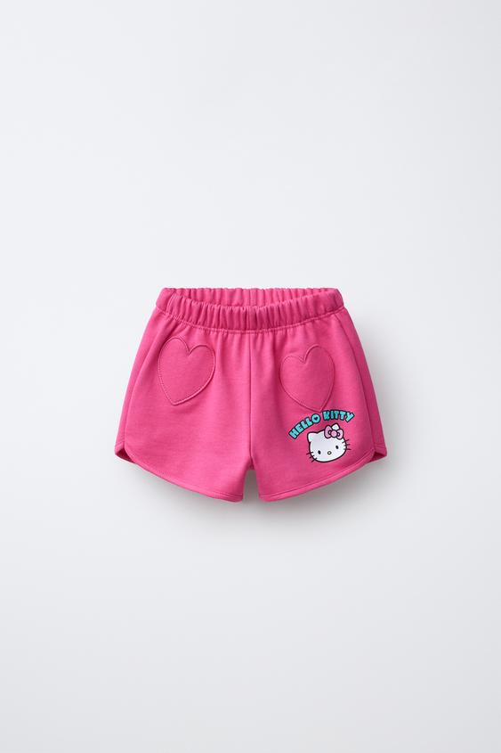 BERMUDA BOLSILLOS CORAZÓN HELLO KITTY © SANRIO - Rosa de Zara - Imagen 0