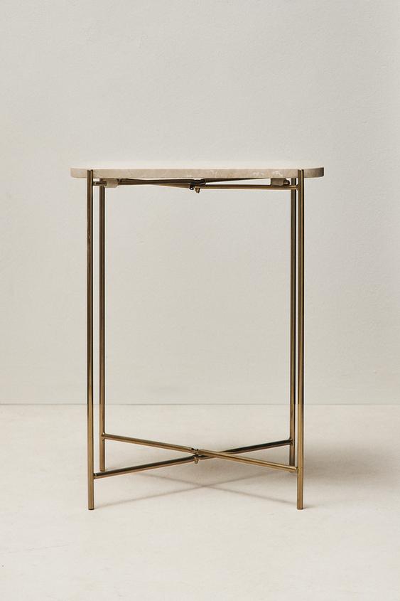 TABLE D'APPOINT MARBRE - Crème de Zara - Image 5
