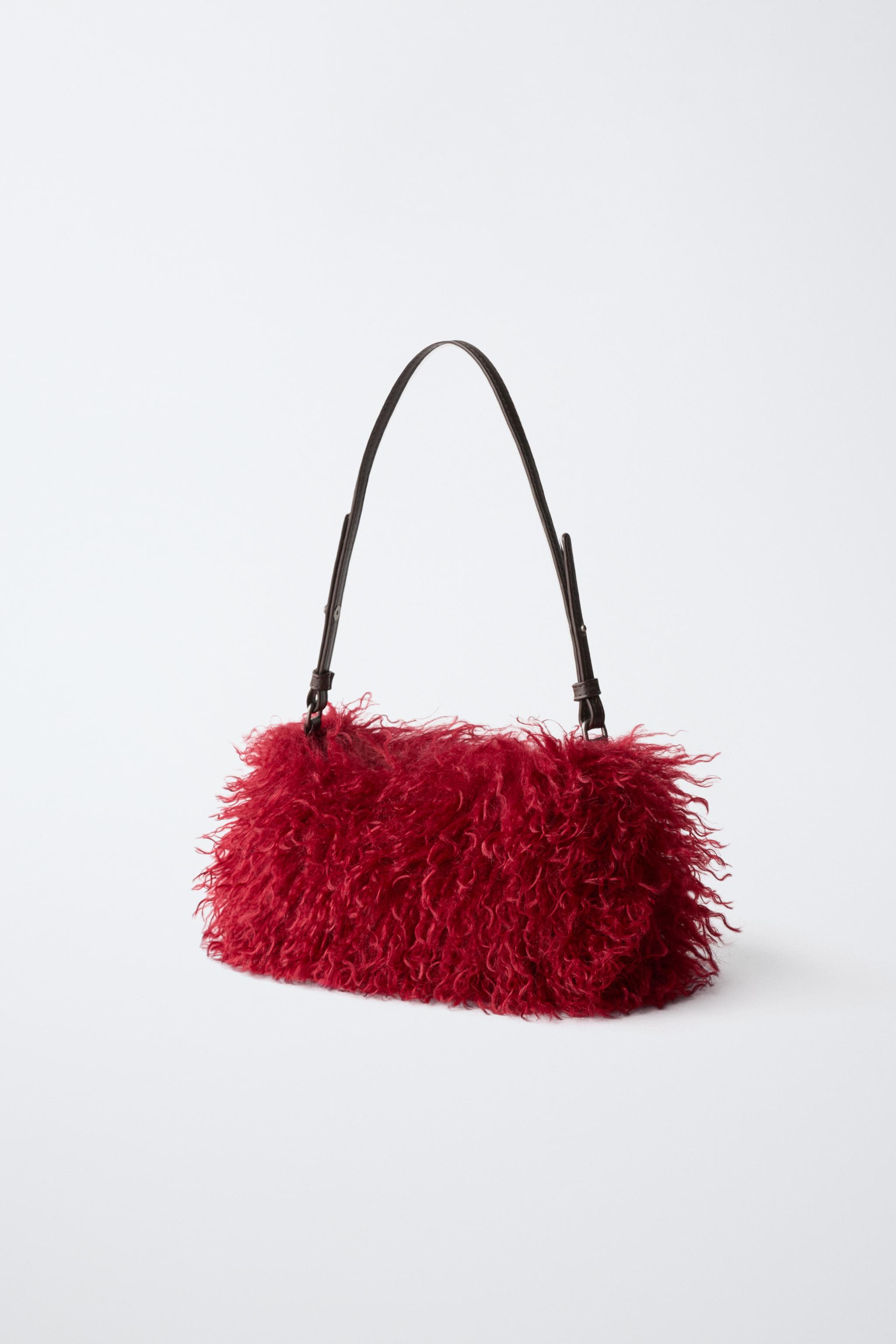 SAC SHOULDER EFFET FOURRURE