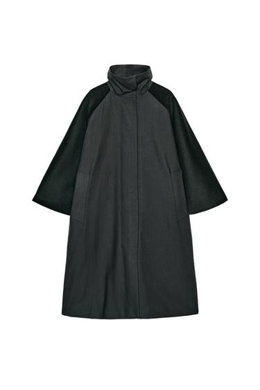 ΚΑΠΑ ΣΥΝΔΥΑΣΜΕΝΗ ΜΕ ΜΑΛΛΙ ZW COLLECTION LIMITED EDITION - Μπλε σκούρο του Zara