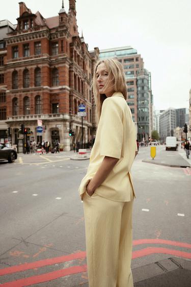 VESTE TEXTURÉE À MANCHES COURTES - Bis de Zara - Image 3