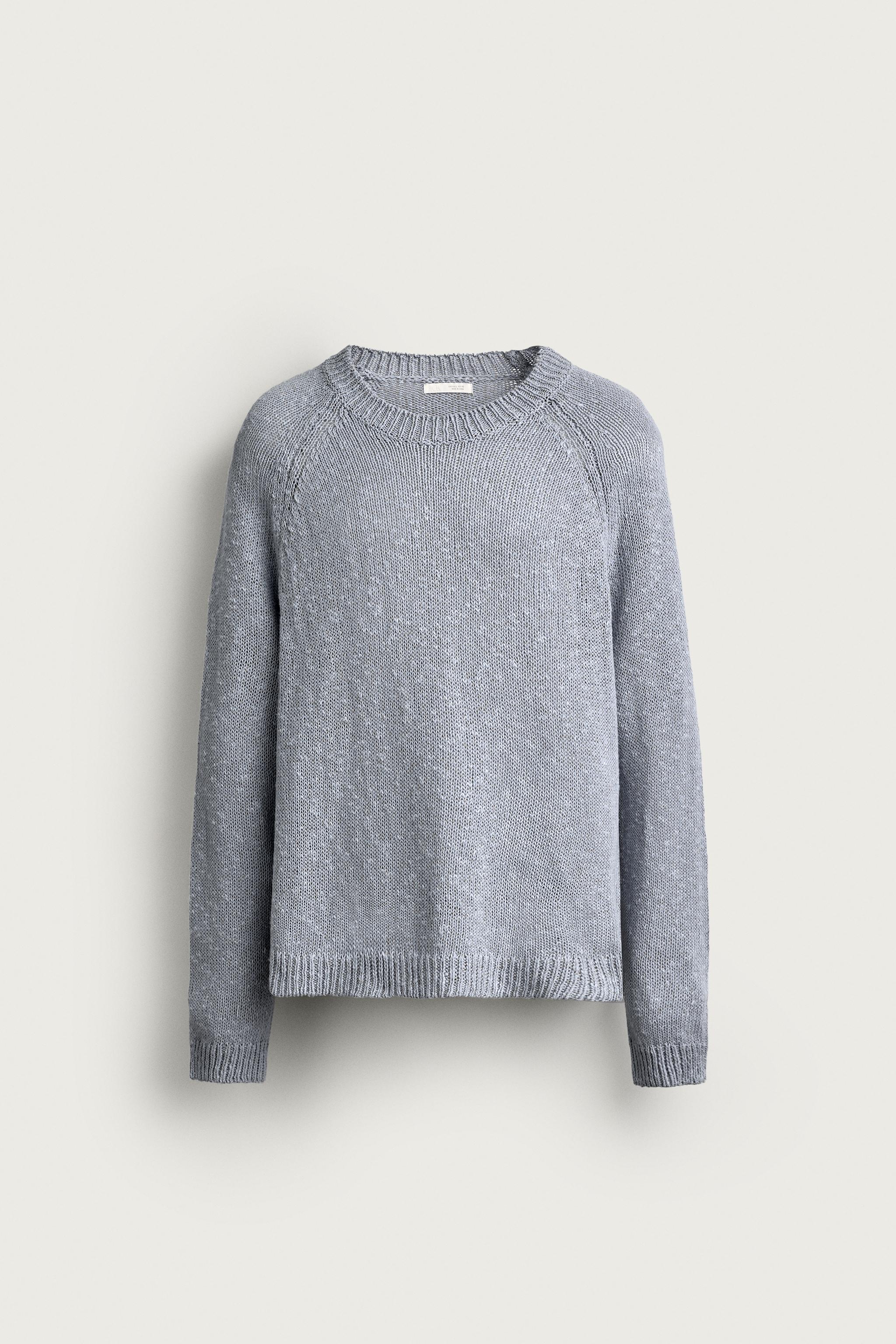 Zara DOKULU RELAXED FIT KAZAK görsel 8