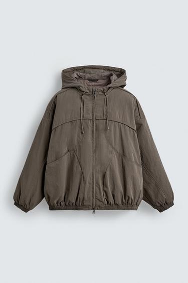 테크니컬 패딩 점퍼 - Zara 밍크