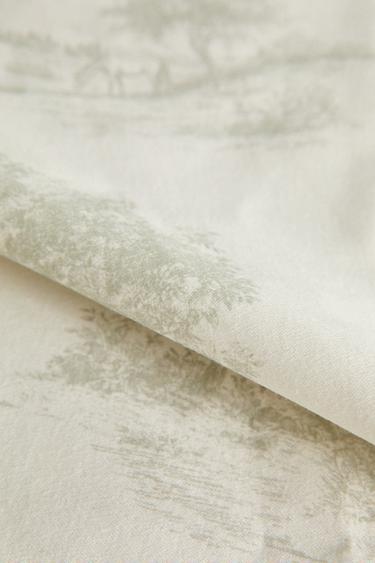 TOILE DE JOUY TABLE RUNNER WITH HORSES - Greenish by Zara - Image 3
