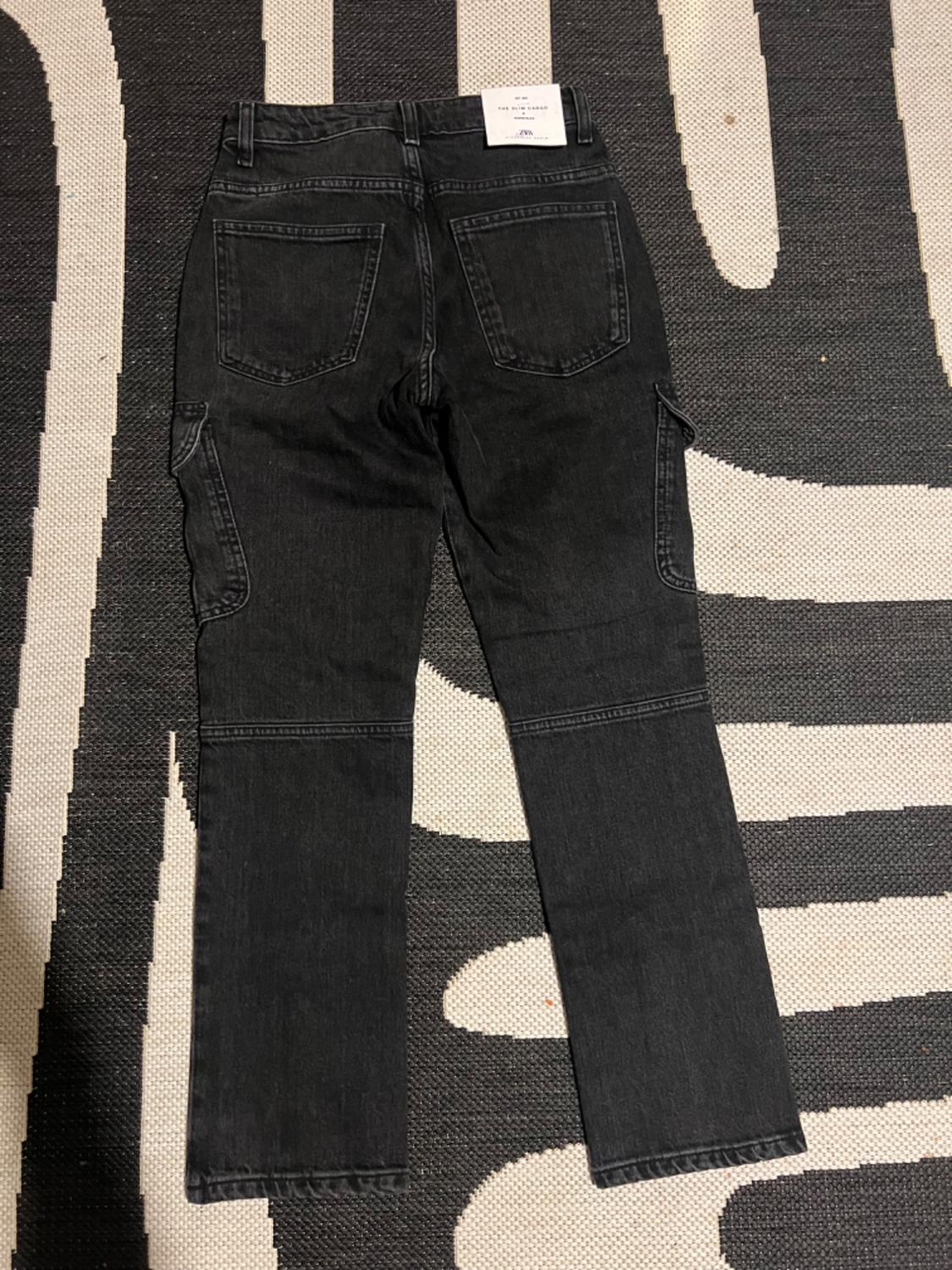 ZW SLIM FIT CARGO MID-RISE JEANS - Image 2