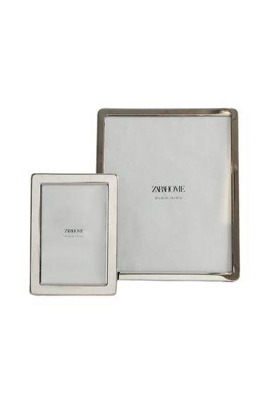 Zara ROUND-EDGED METAL PICTURE FRAME - Silver