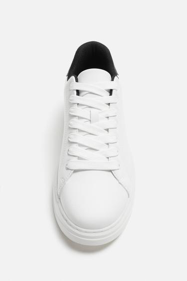 BASKET À SEMELLE ÉPAISSE - Blanc de Zara - Image 5