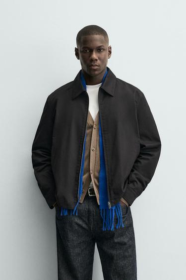 LIGHTWEIGHT COTTON JACKET - Black by Zara