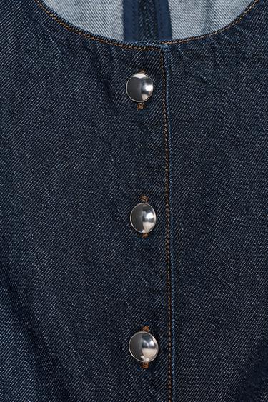 Z1975 DENIM TAILORED WAISTCOAT - Blue by Zara - Image 7