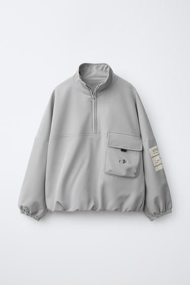 TECHNICAL POCKET SWEATSHIRT - Grey by Zara - Image 0