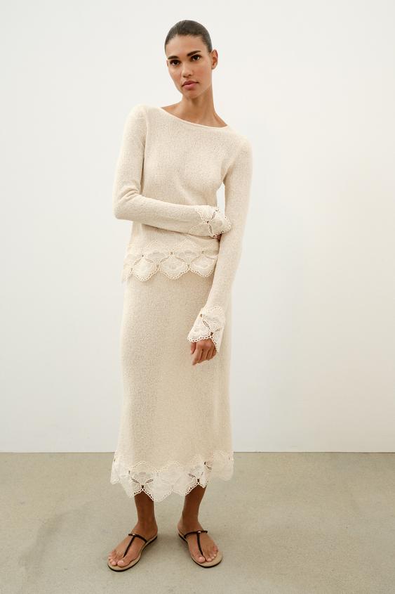 RUSTIC CROCHET TOP from Zara - $49.90