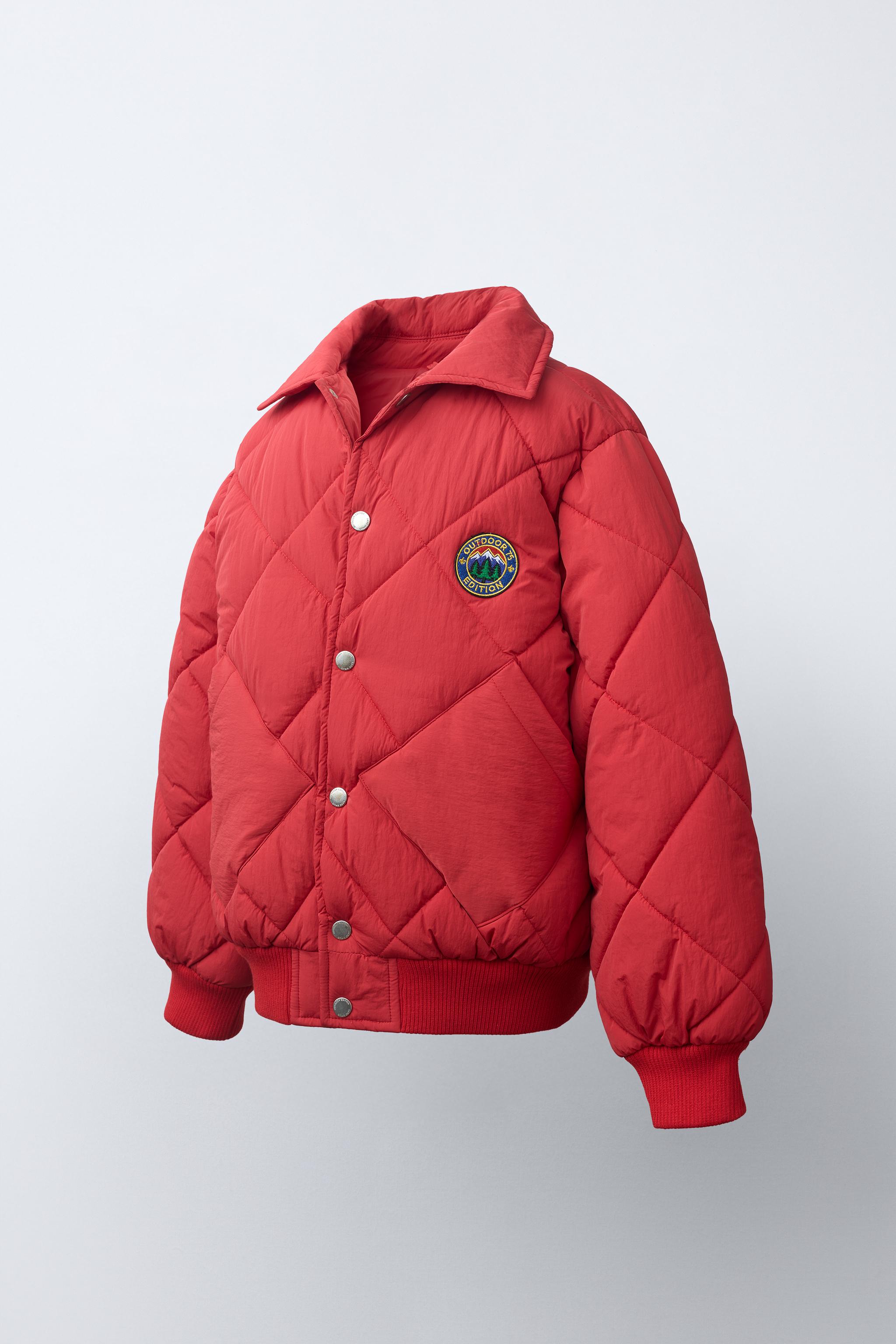 Детские куртки Zara QUILTED PATCH BOMBER JACKET — фото 2