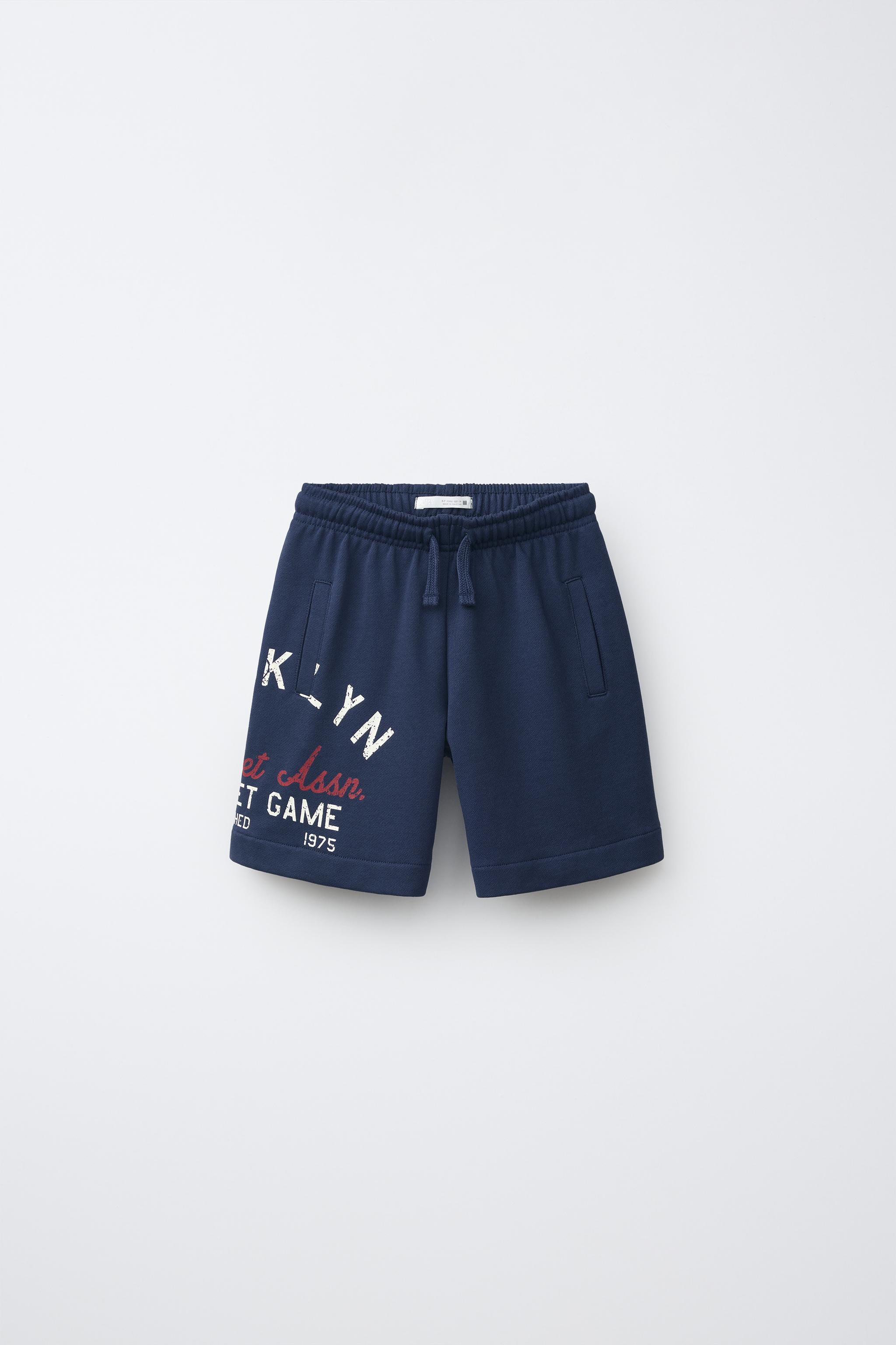 Детские шорты Zara BROOKLYN PRINT JOGGER SHORTS — фото 2