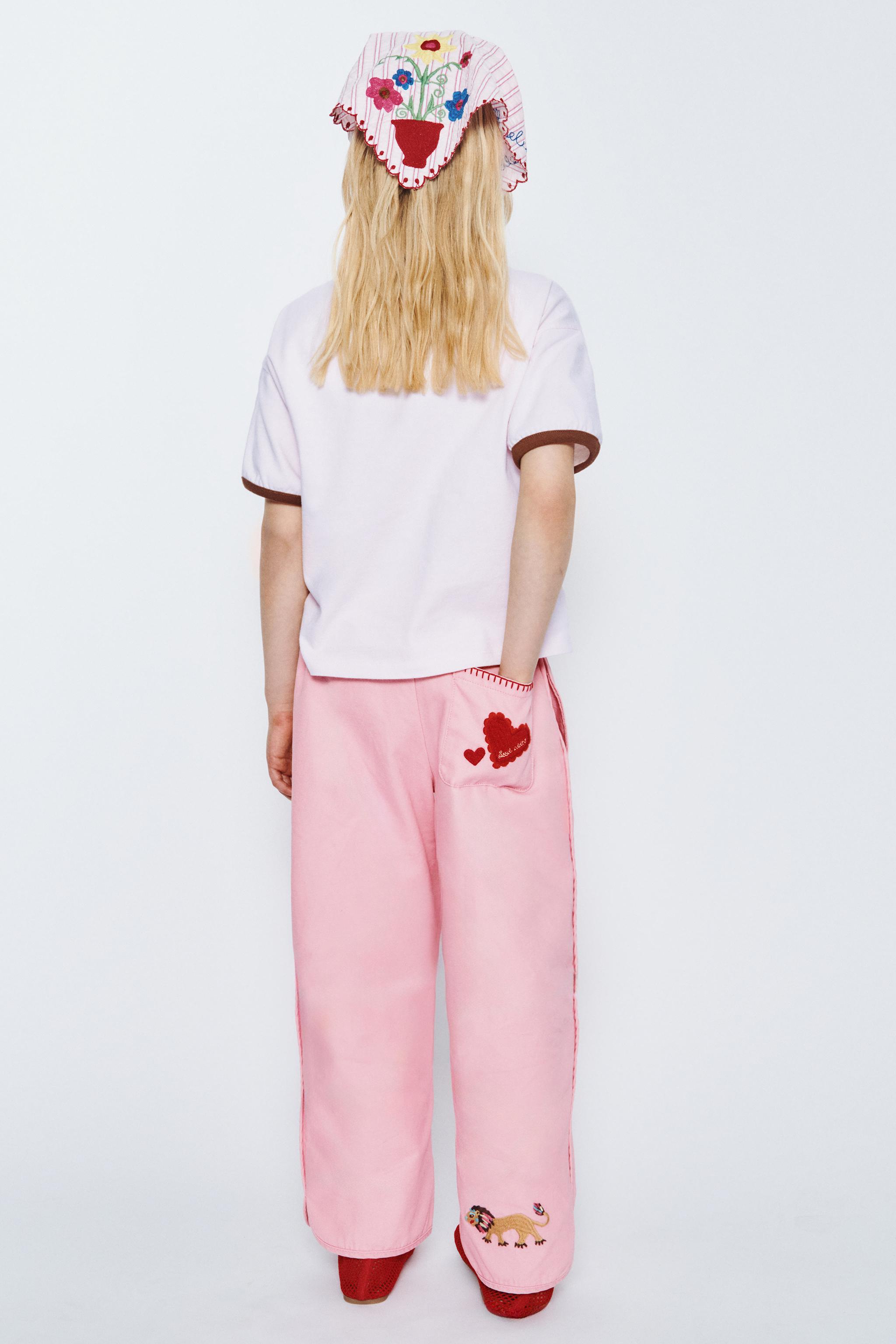 EMBROIDERED STRIPED BANDANA SISSEL EDELBO X ZARA KIDS
