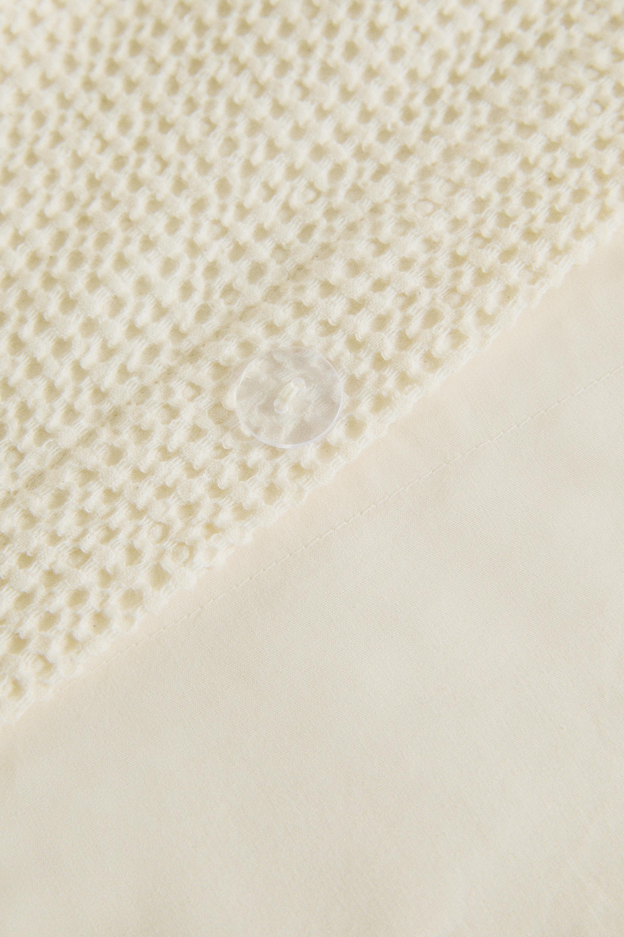 MINI WAFFLE COTTON DUVET COVER
