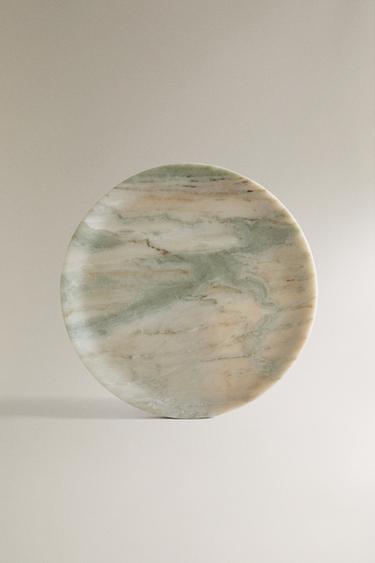 MARBLE BATHROOM TRAY - Greens by Zara