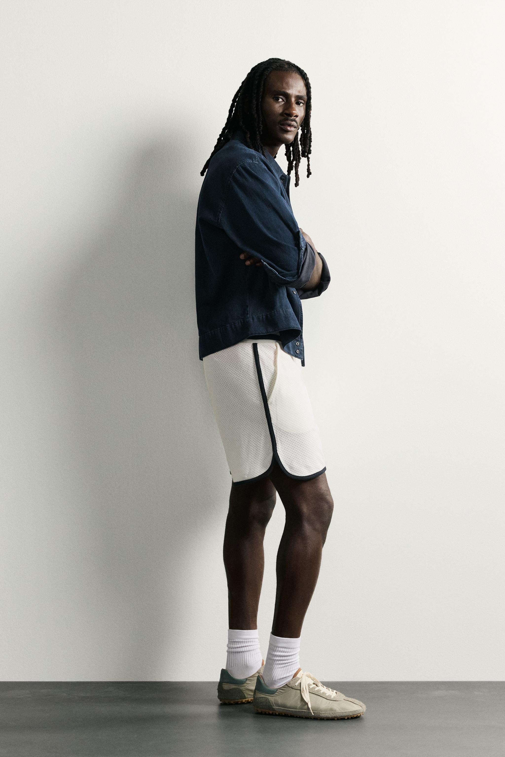 Мужские шорты Zara FRANCE 98 FIFA WORLD CUP™ FIFA CLASSICS CONTRAST SHORTS — фото 4