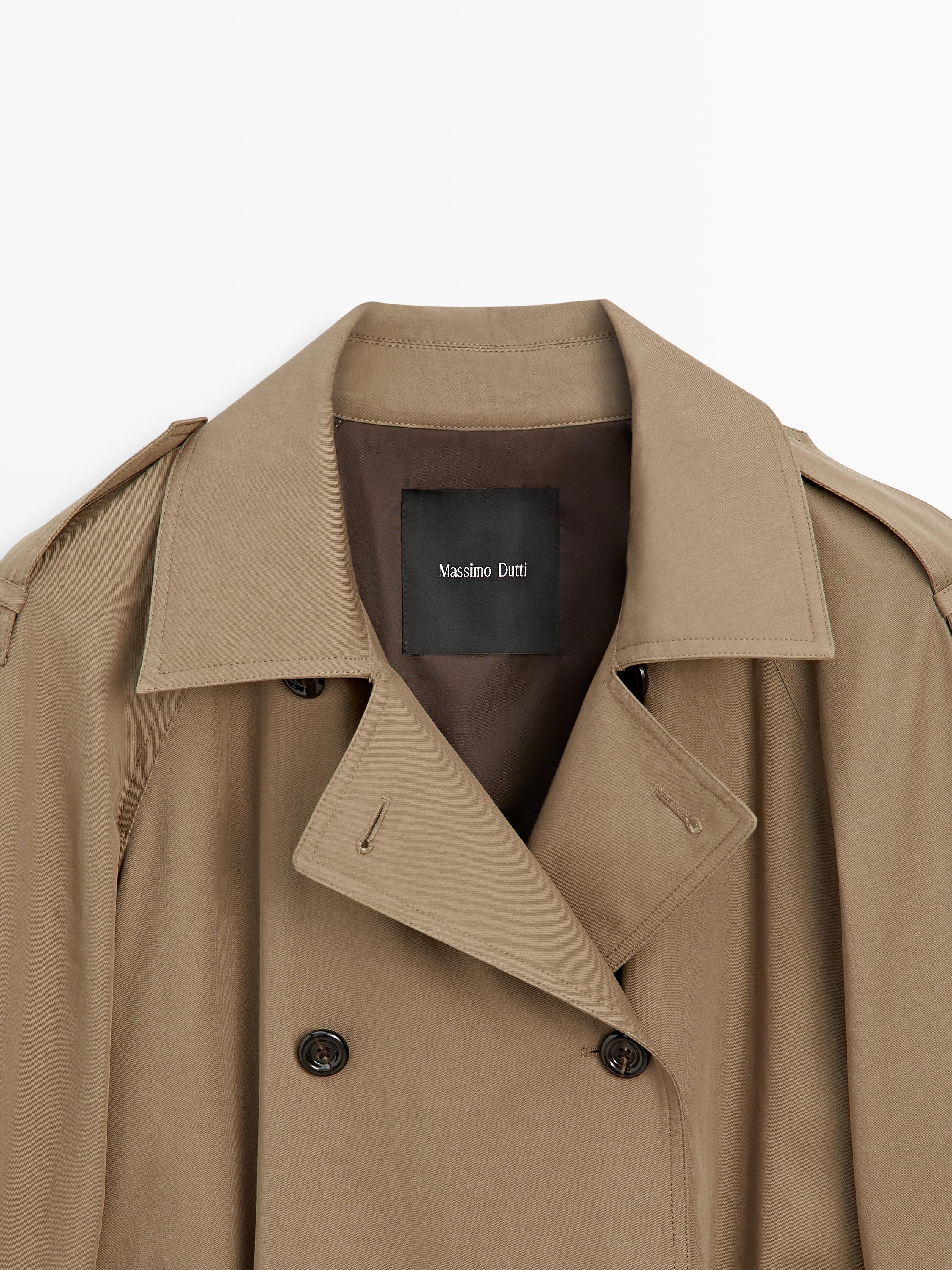 100% cotton trench coat