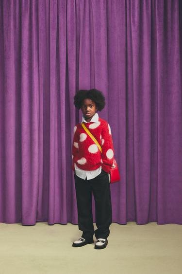 ПУЛОВЕР НА ТОЧКИ HARRY LAMBERT FOR ZARA X DISNEY - Червен от Zara