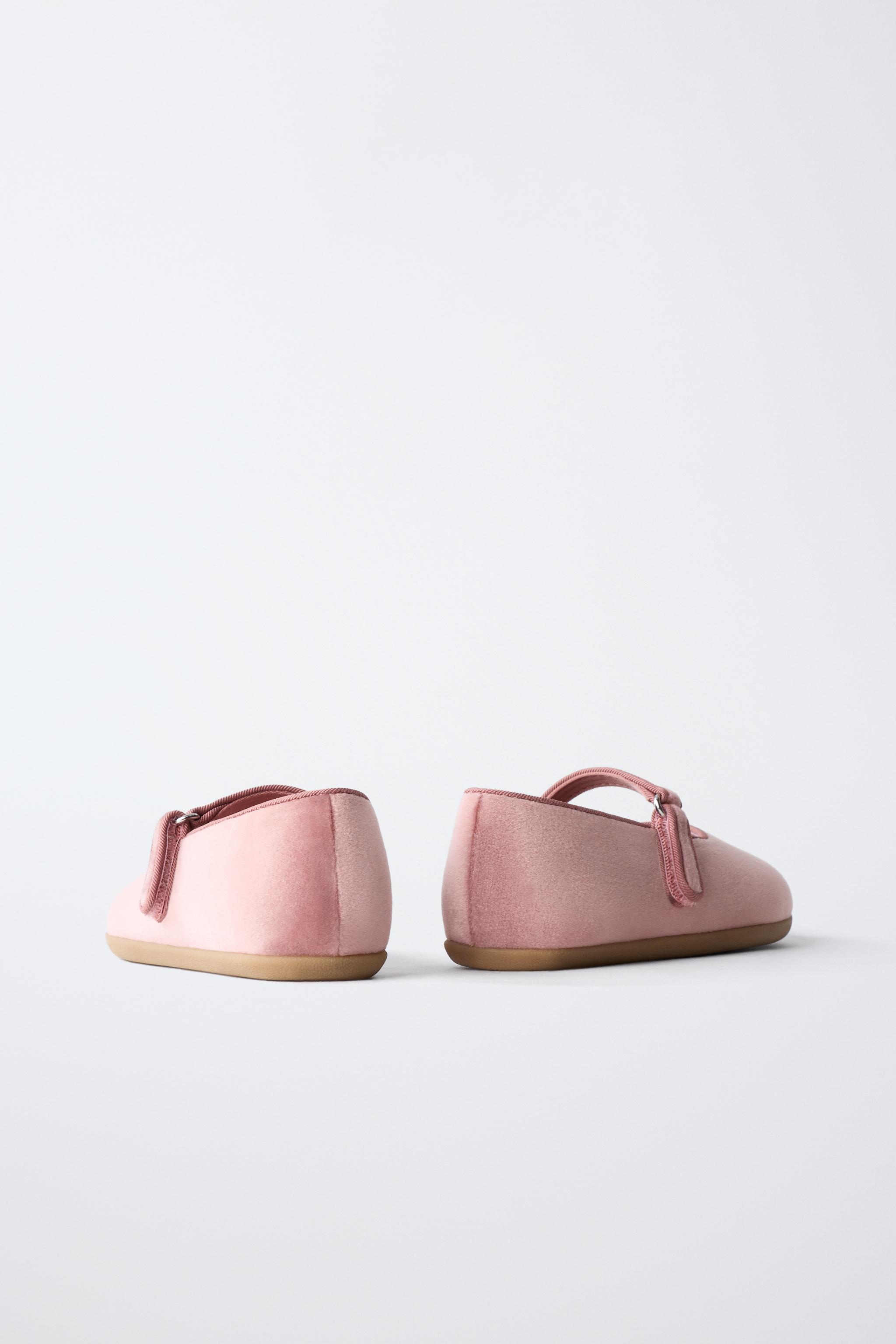 Обувь Zara VELVET BAREFOOT BALLET FLATS — фото 7