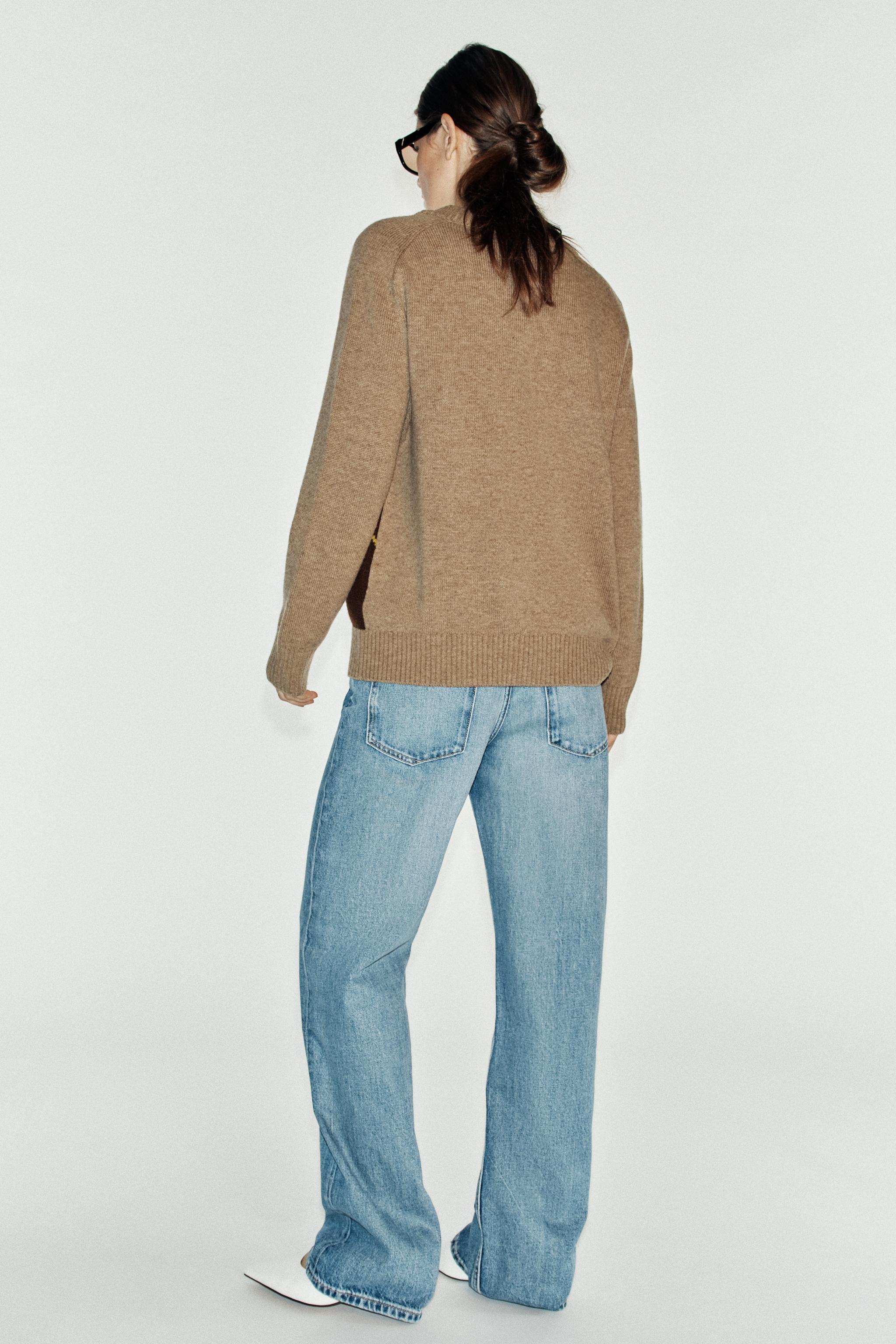 Женские свитеры Zara ARGYLE KNIT SWEATER — фото 3