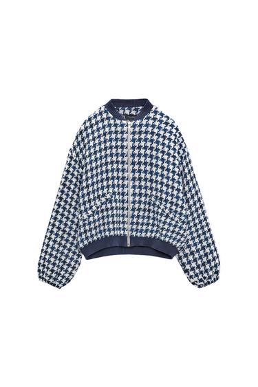 TEXTURED BOMBER JACKET