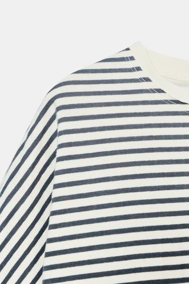 OVERSIZE STRIPED T-SHIRT - striped by Zara - Image 7