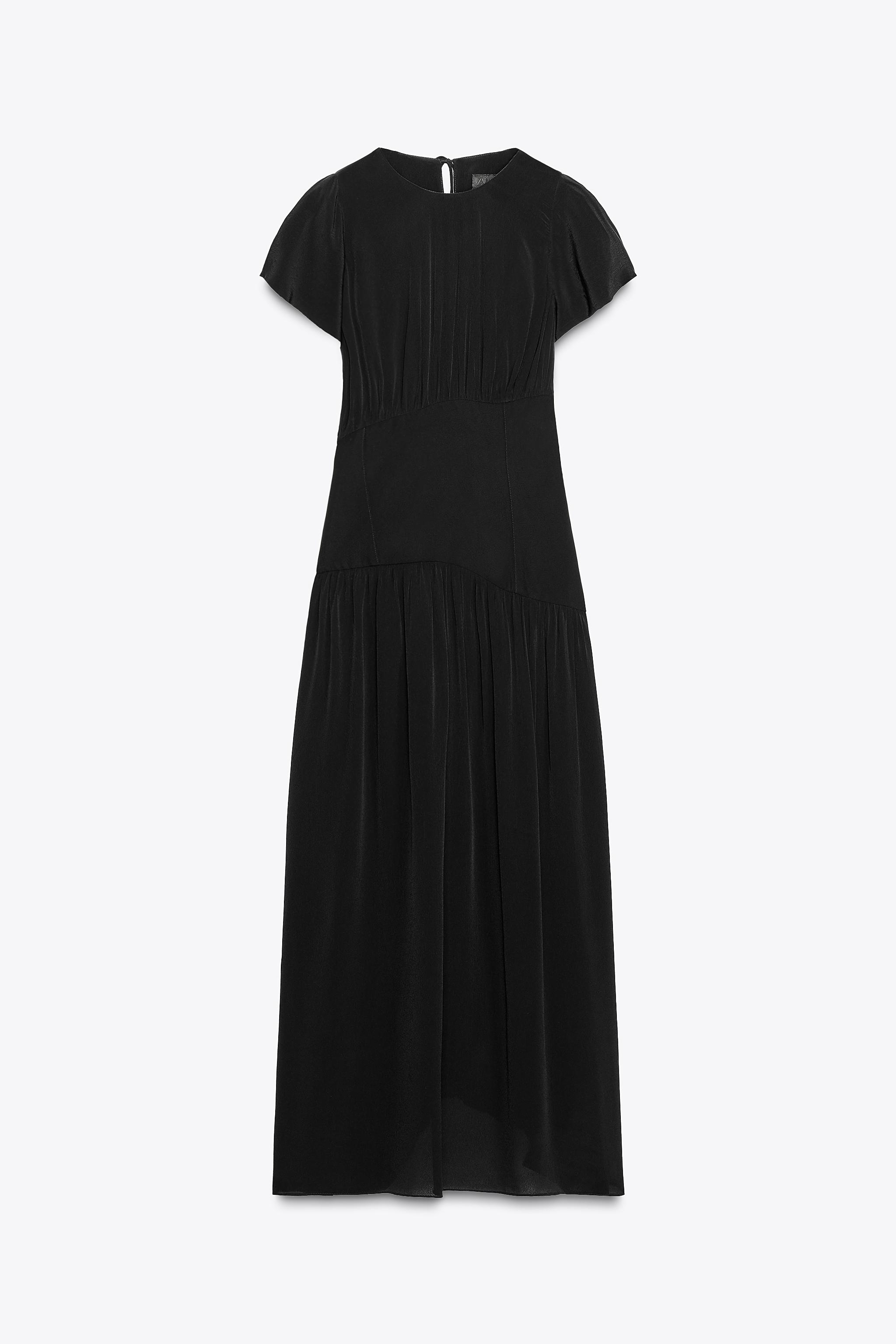 ZARA ファブリックベルト コンビ ワンピース ZW COLLECTION ファブリックベルト コンビ ワンピース ZW COLLECTION