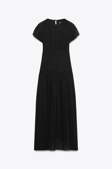 ZW COLLECTION CONTRAST BELT DRESS - Black by Zara - Image 5
