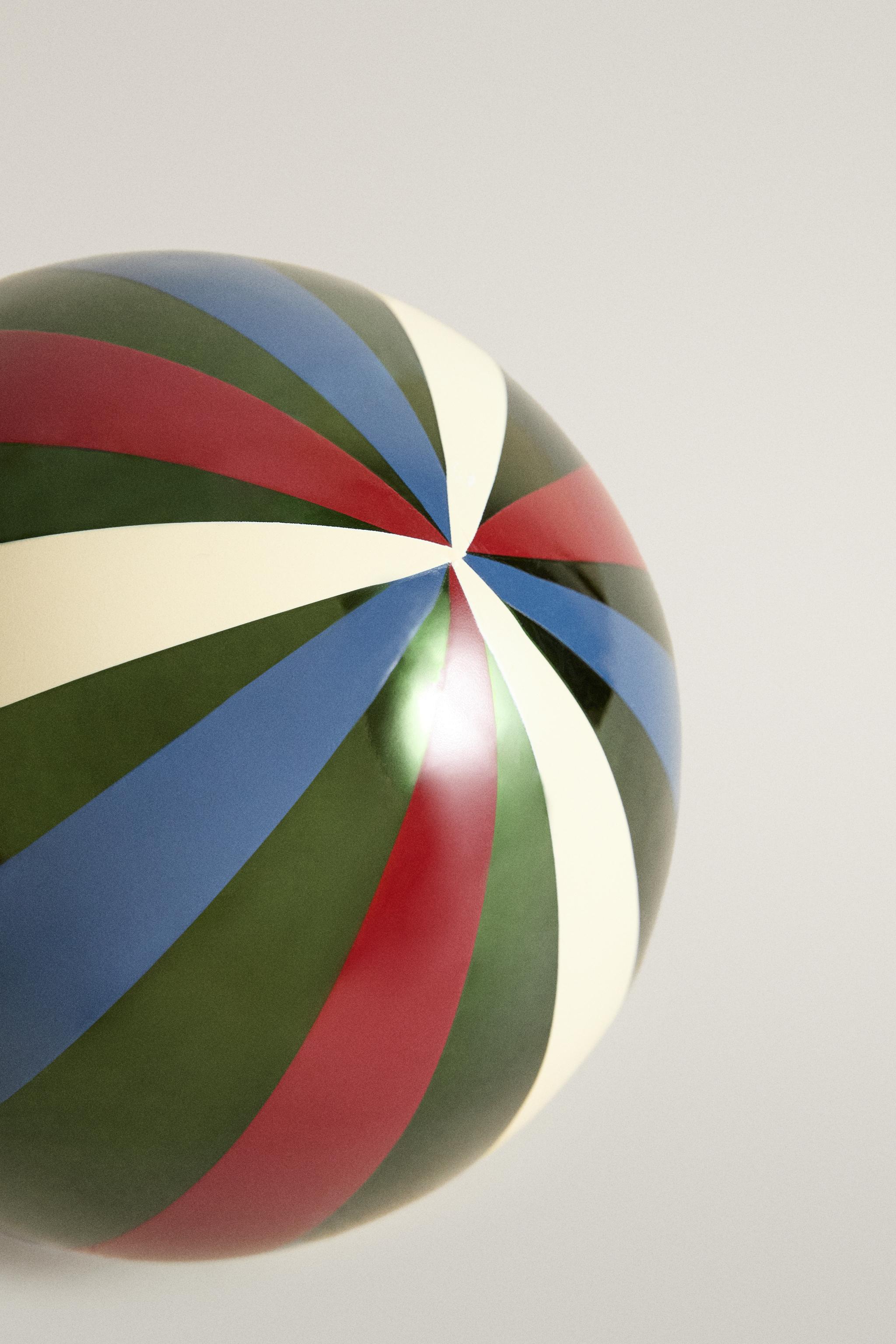 STRIPED STEEL CHRISTMAS TREE DECORATION
