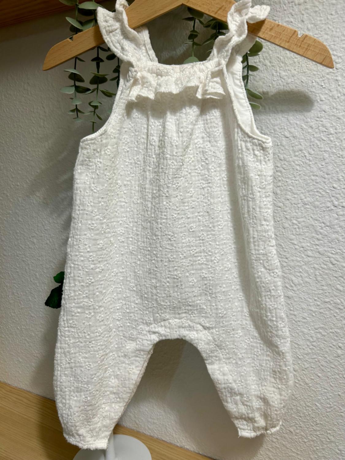 SWISS EMBROIDERY DUNGAREES