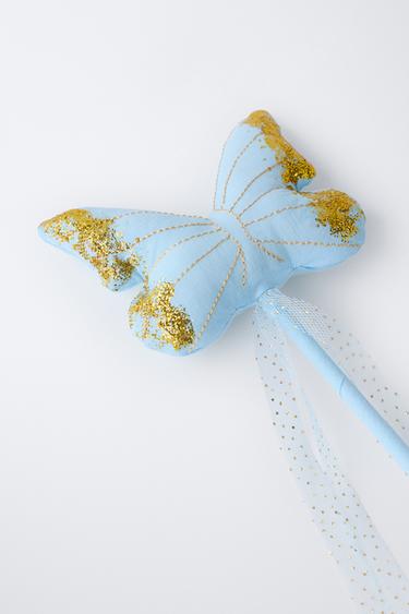SHINY BUTTERFLY TULLE FOREST FAIRY WAND COSTUME - Blue by Zara - Image 1