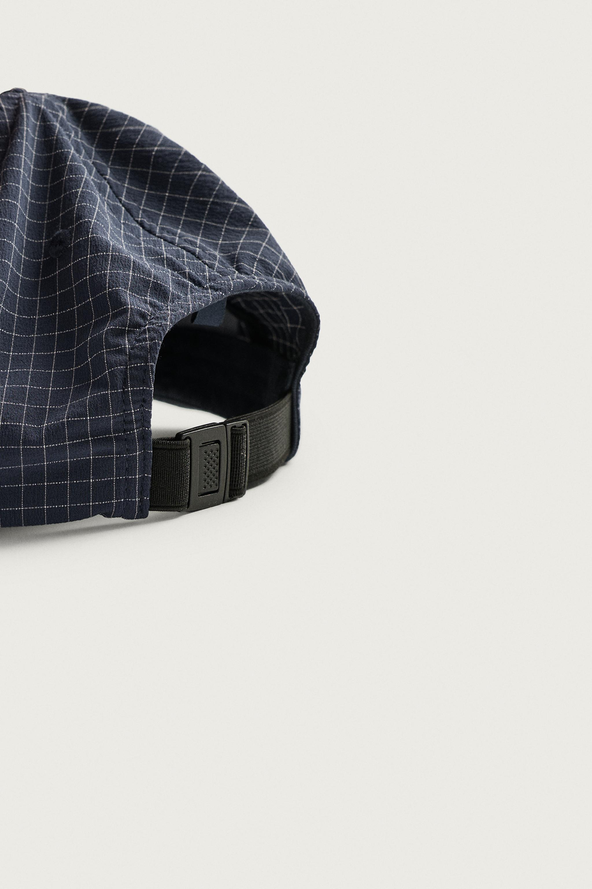 Мужские кепки Zara PLAID EMBROIDERED PATCH — фото 7