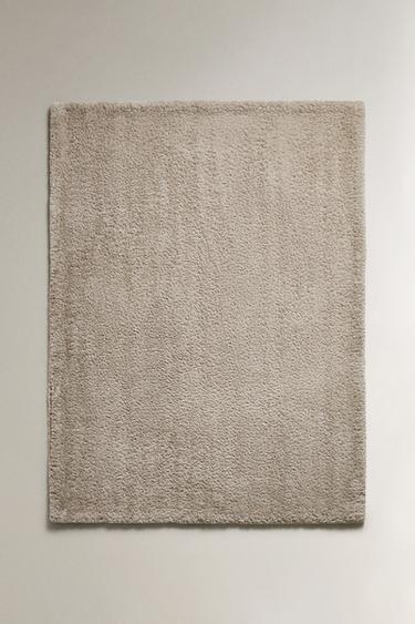 Zara TERRYCLOTH FAUX FUR BLANKET - Mid-gray - Image 0