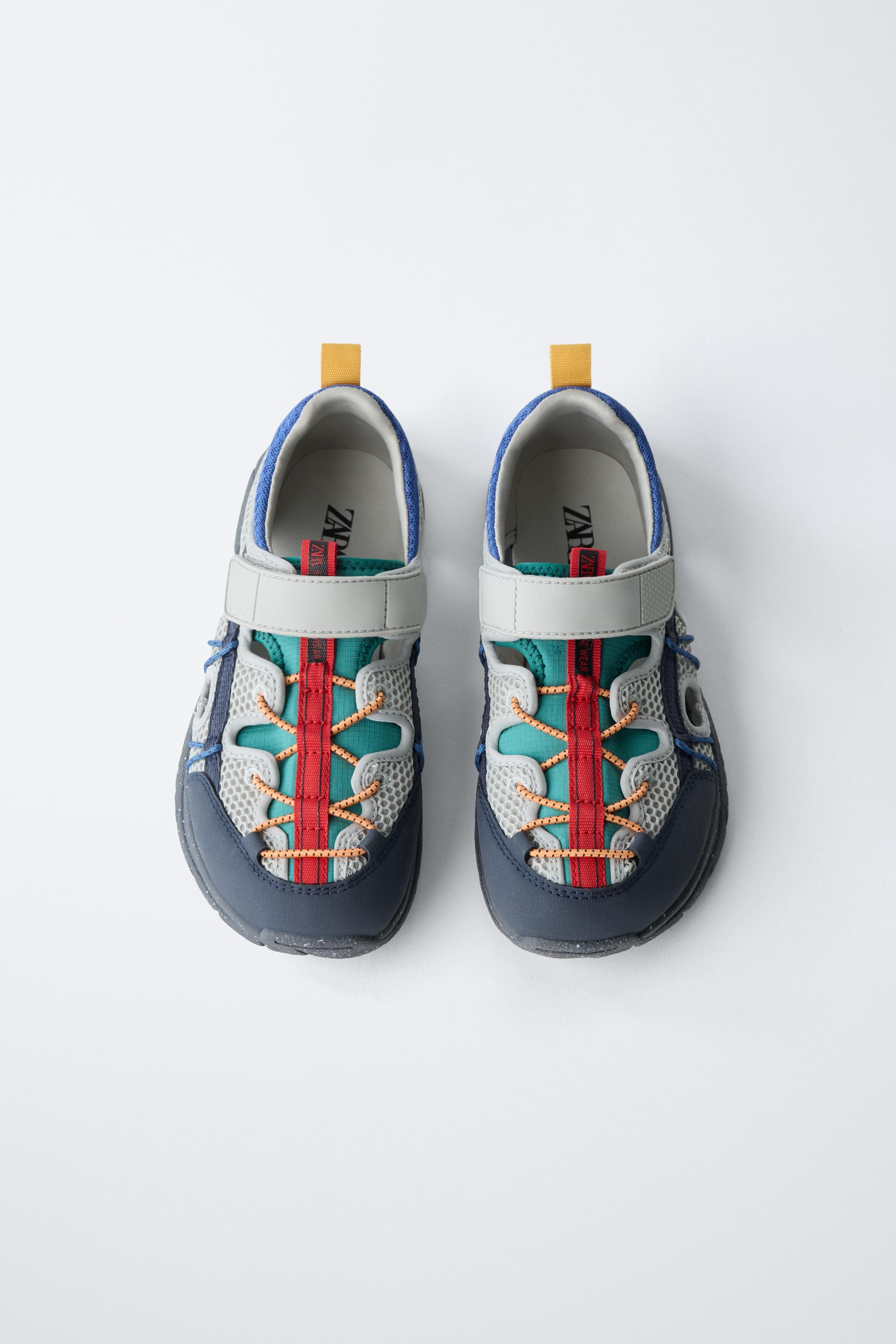 Детские кроссовки Zara BAREFOOT SNEAKERS WITH CUTOUTS — фото 8