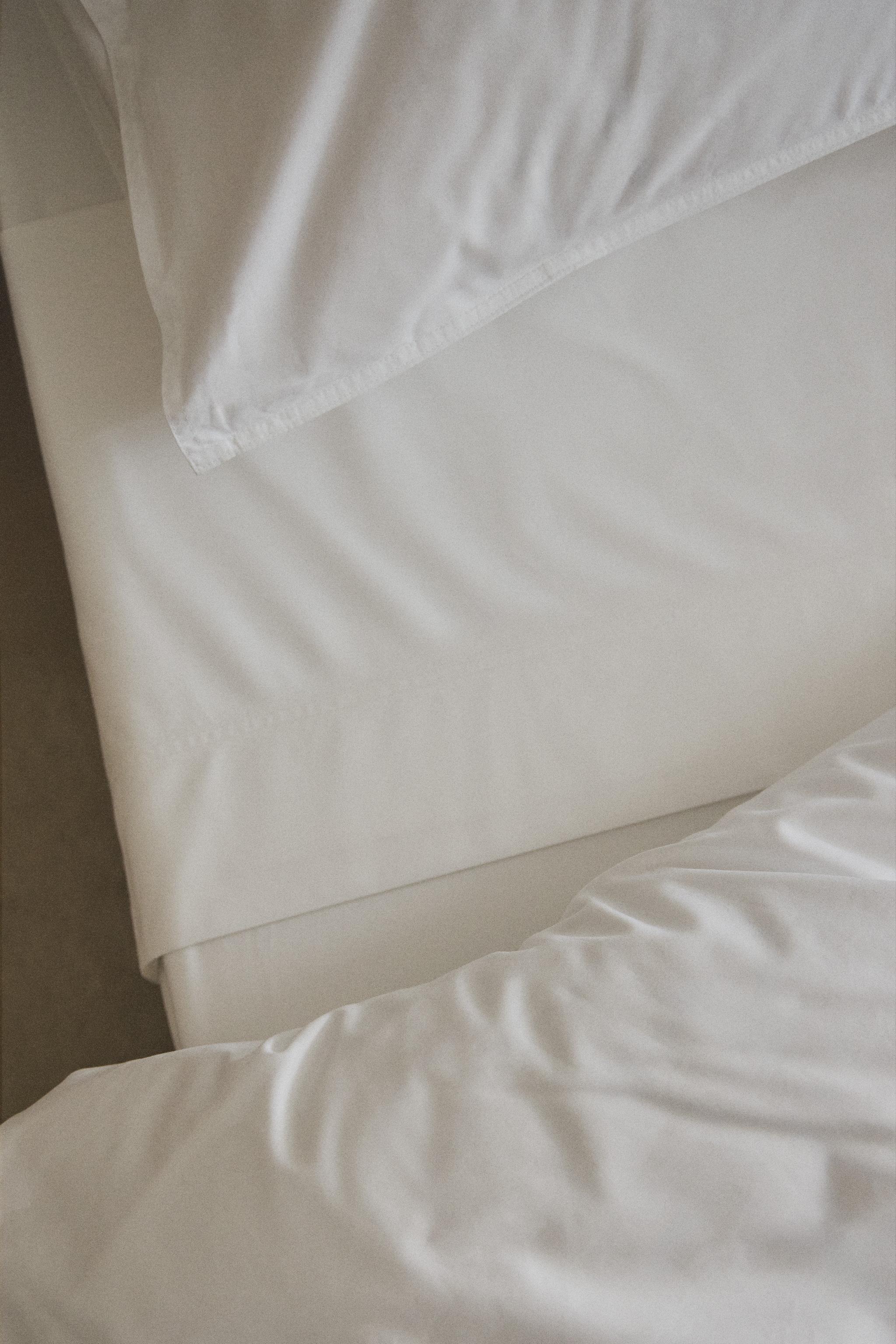 PERCALE COTTON FLAT SHEET (500 THREAD COUNT)
