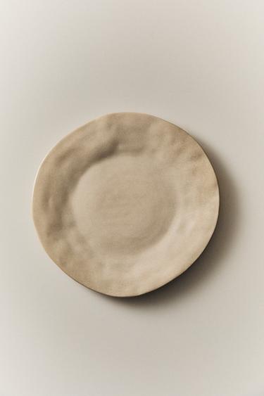 ASSIETTE PLATE GRÈS IRRÉGULIÈRE - Gris taupe de Zara - Image 4