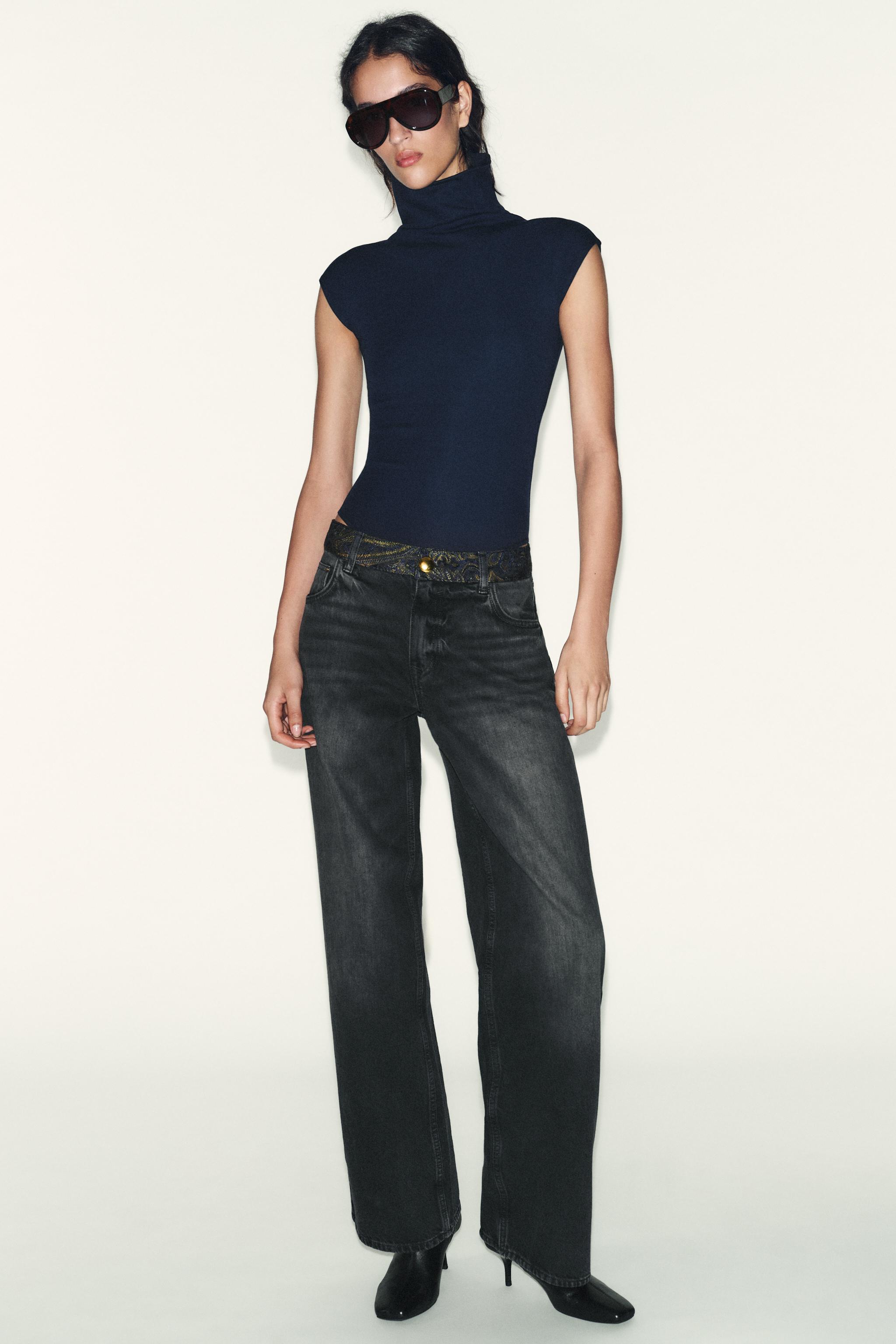 COTTON HIGH COLLAR BODYSUIT