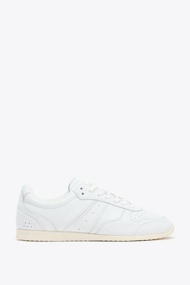 SCARPE SPORTIVE IN PELLE - Bianco di Zara