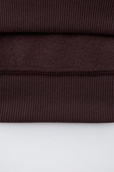 EMBROIDERED SLOGAN T-SHIRT AND BERMUDA SHORTS SET - Aubergine by Zara - Image 7