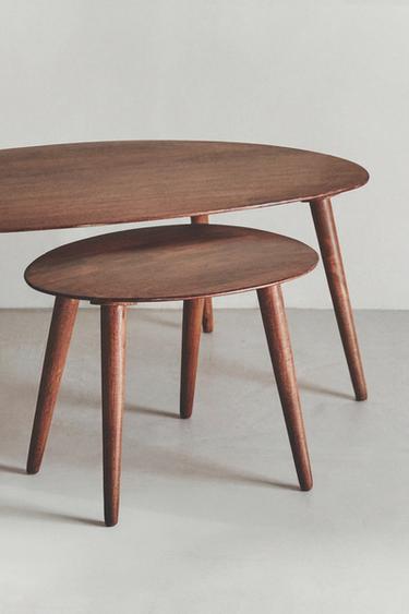 BEVELLED WOODEN COFFEE TABLE - Brown by Zara - Image 5