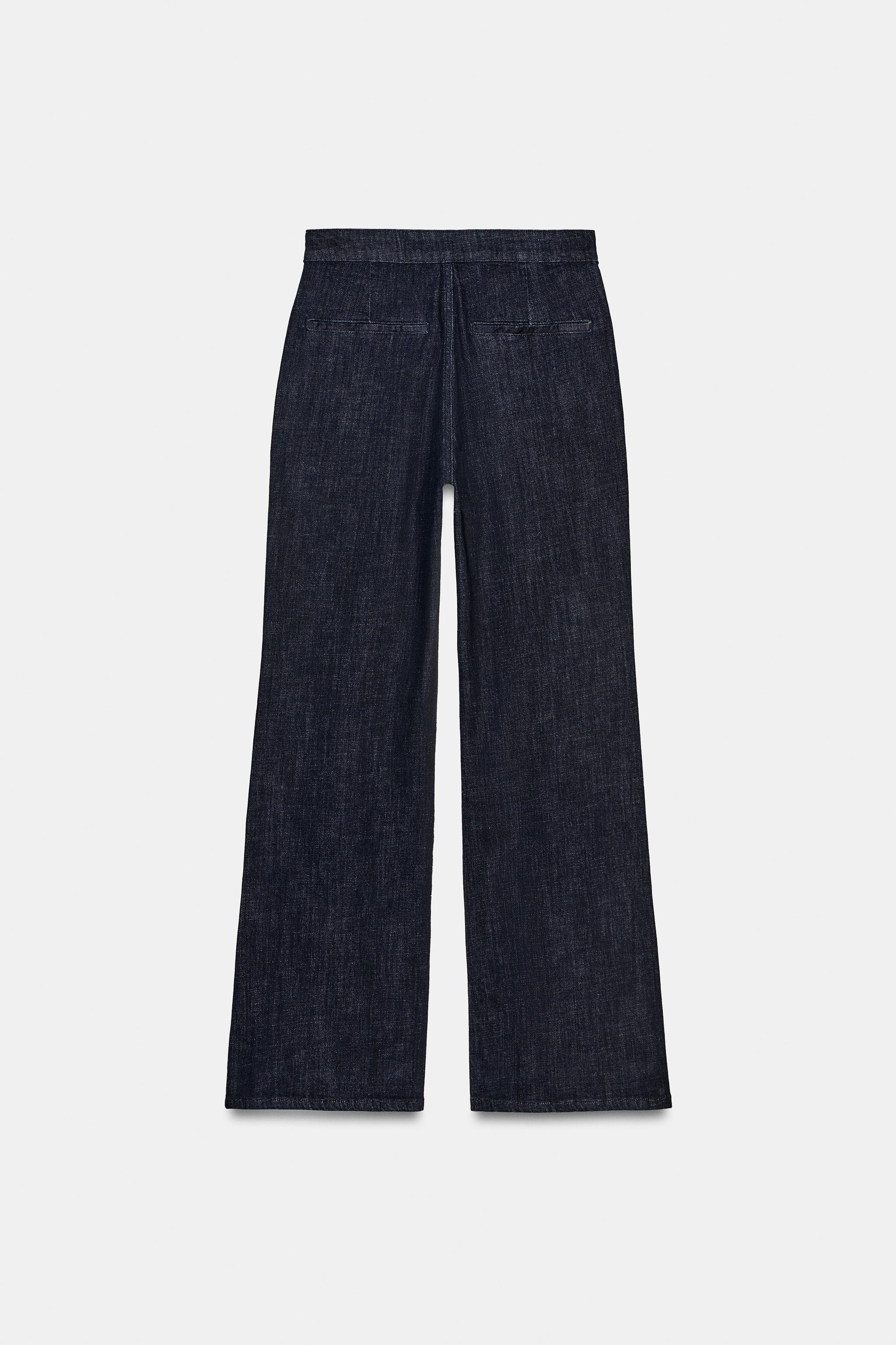YÜKSEK BEL KOT GÖRÜNÜMLÜ PANTOLON - Görsel 6