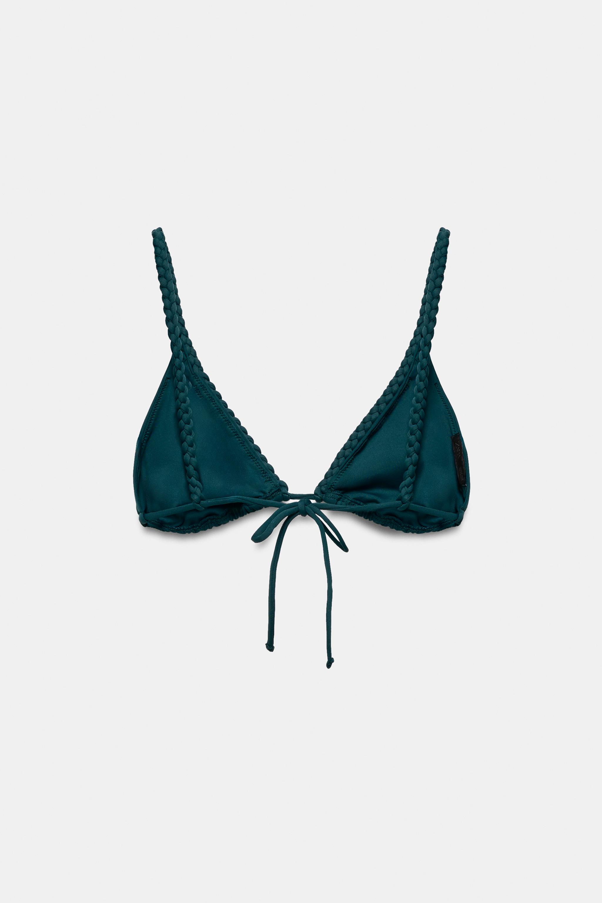 BRAIDED TRIANGLE BIKINI TOP