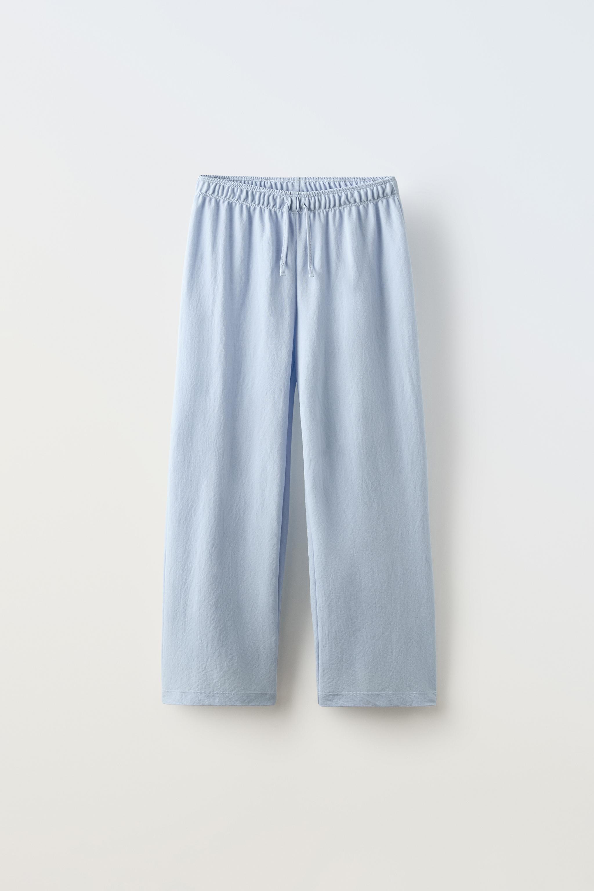 Zara Flowy Pants Light Blue Kids