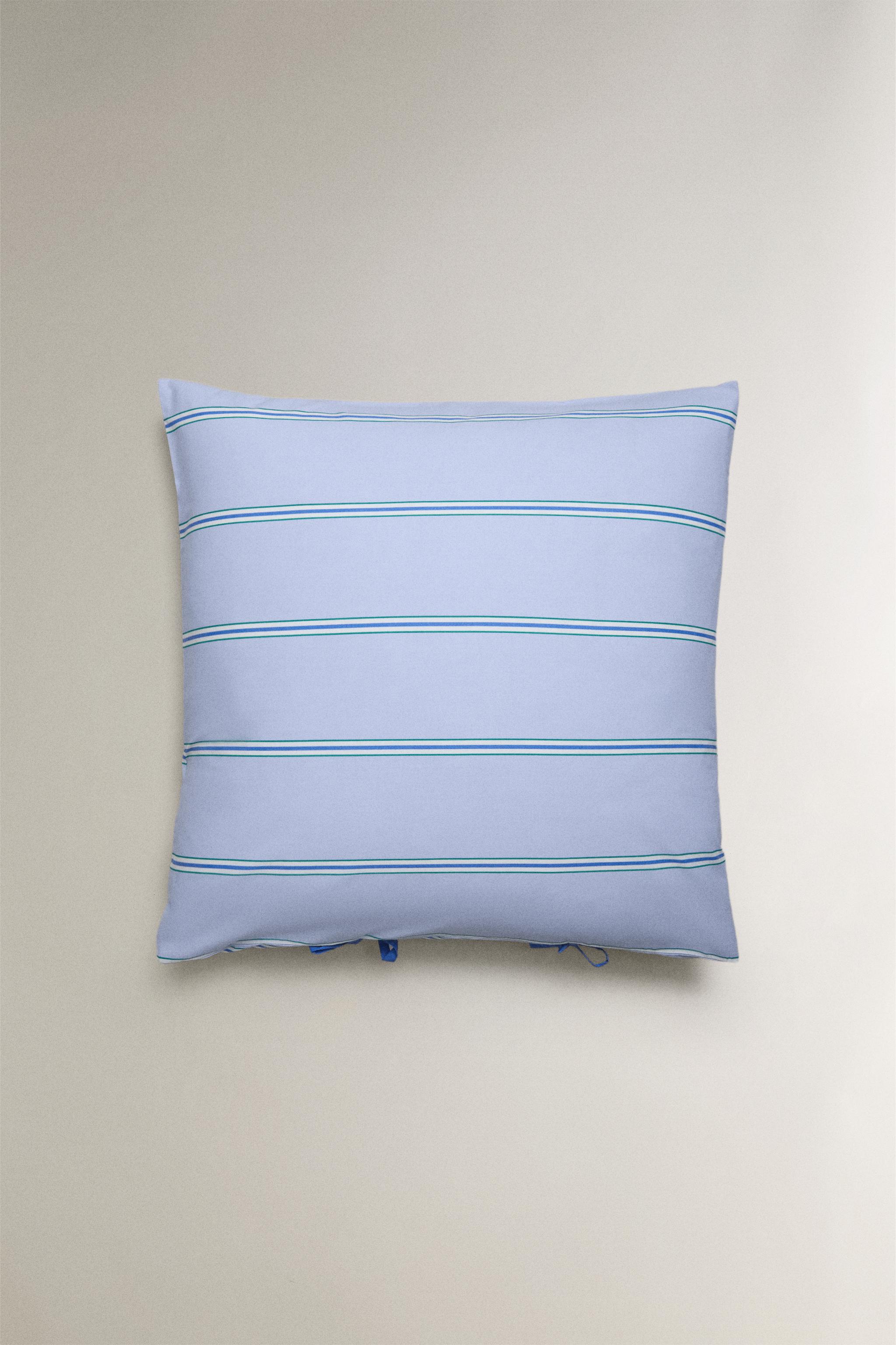 KIDS' STRIPED PILLOWCASE — Blue