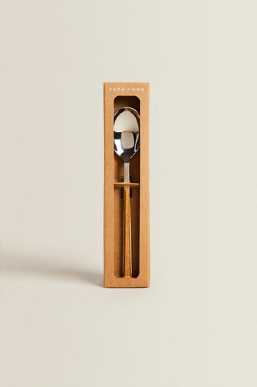 ウッドテイストハンドル スプーンセット(4本セット)ブラウンZaraのウッドテイストハンドル スプーンセット(4本セット) - ブラウン