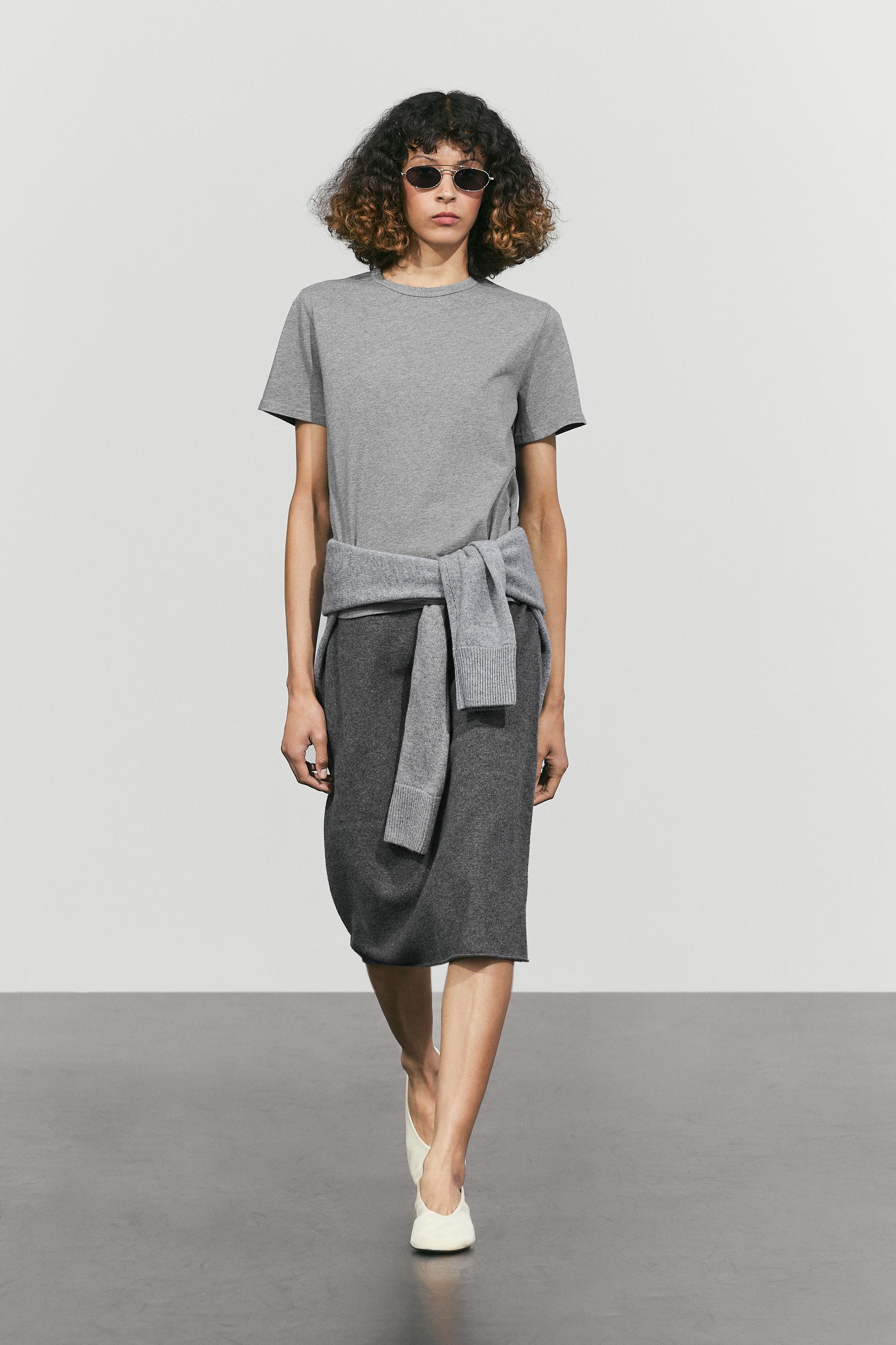 100% cotton short sleeve T-shirt — Gray