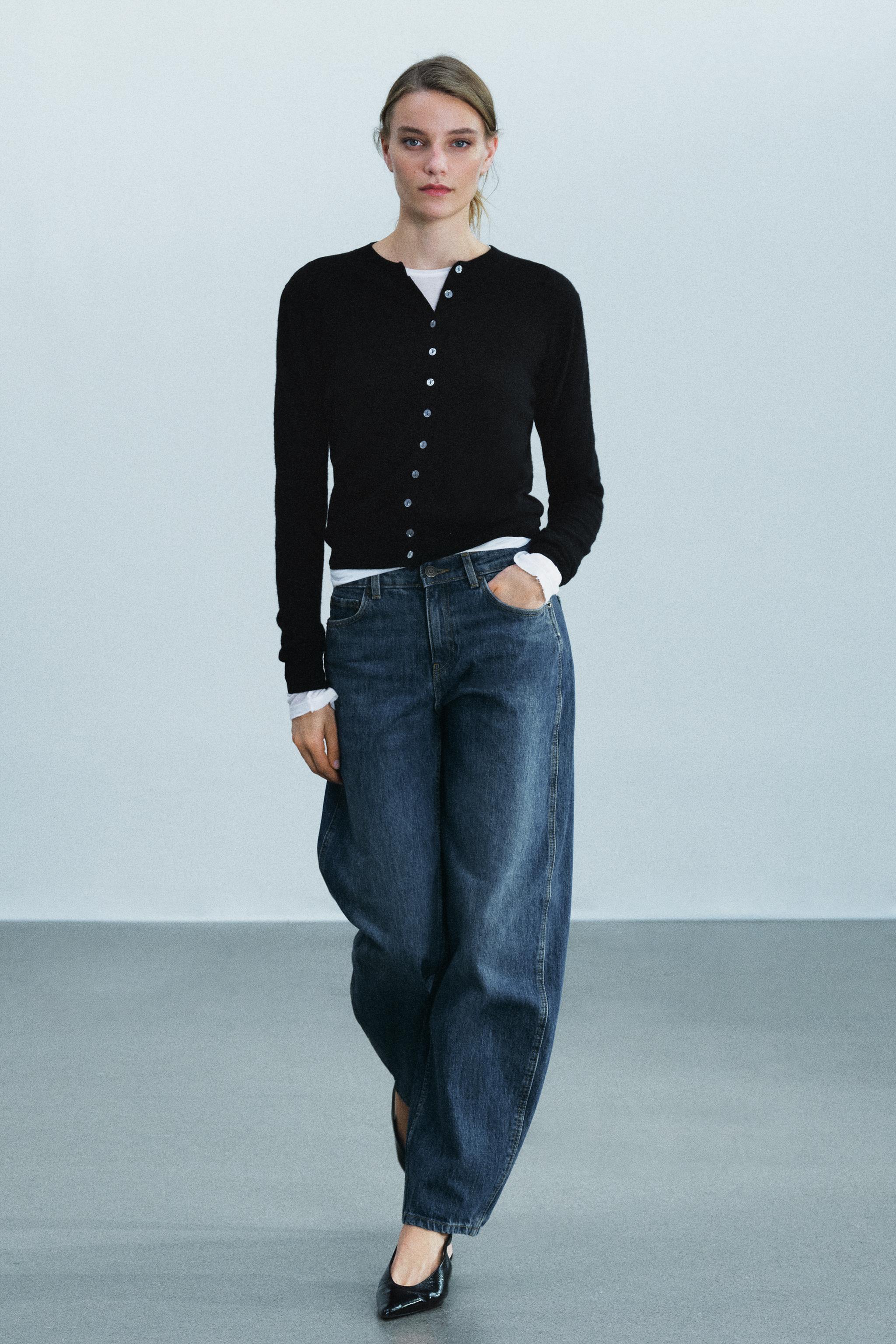 Zara ZW COLLECTION CURVED STRAIGHT ORTA BEL JEAN
